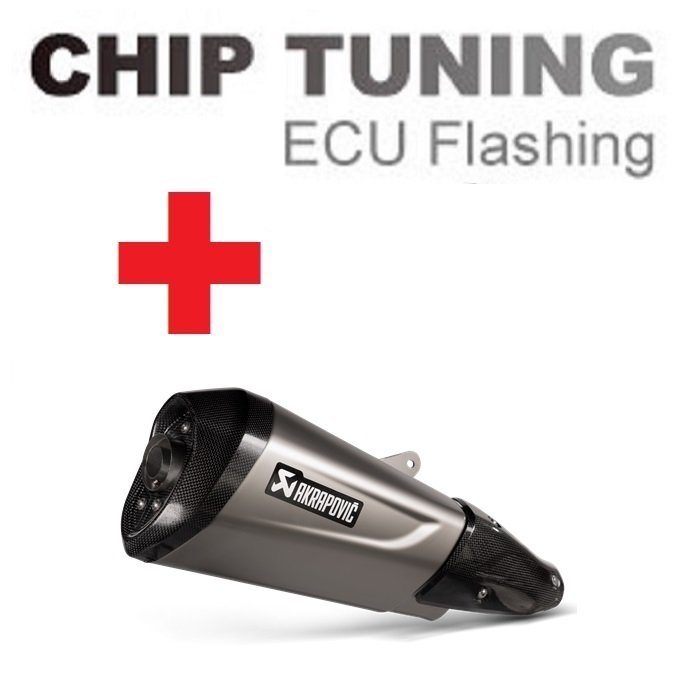 Vespa GTS 300 2021-Today Wysoka wydajność ECU Flash Tuning+Akrapovic S-VVE3SO11-ZDFSS (Etap 3)