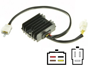 CARR201 -XV - Yamaha XV MOSFET Regulator napięcia prostownik - wersja litowo -jonowa