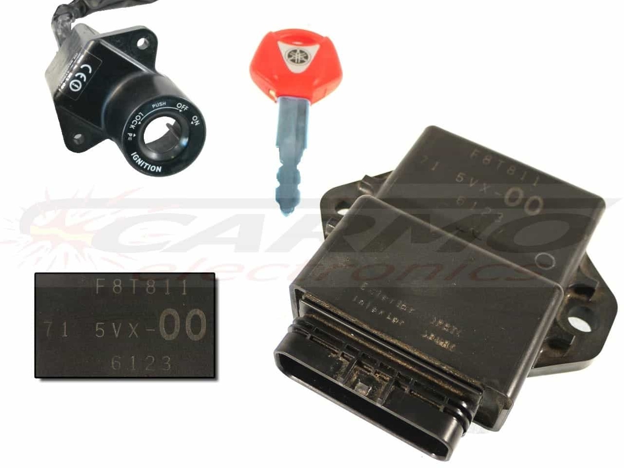 FZ6S Fazer ECU ECM CDI Black Box Brain (F8T811, F8T812, F8T813, 71 5VX-00, 5VX-10, 5VX-20)