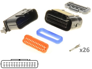 Kawasaki Suzuki Yamaha 26 Way ECU CDI ECM Motorcile Zestaw - Zestaw mężczyzn + kobiet