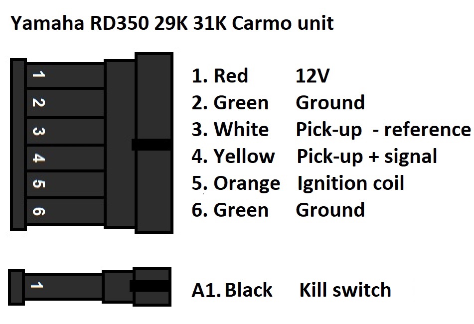 Yamaha RD350 29K 31K ZAMPANIE CDI Computer Igniter