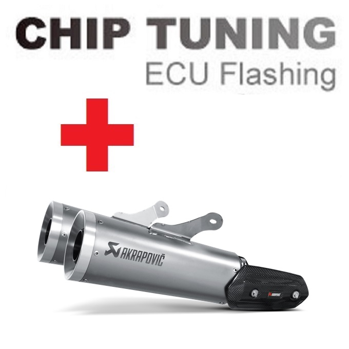 Yamaha Vmax / Star Motorcycles VMAX 2009-2016 Wysokieli wydajności ECU Flash Tuning + Akrapovic S-Y17SO1-HBAV (etap 3)