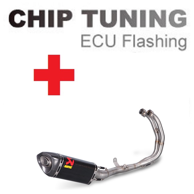 Yamaha MT-03 / YZF-R25 2014-Today High Performance ECU Flash Tuning+Akrapovic S-Y3R1-APC (etap 3)