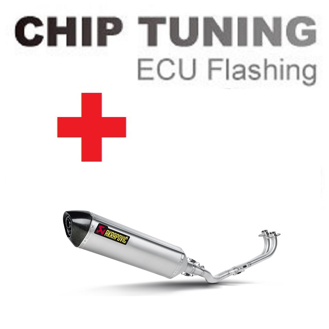 Yamaha T-MAX 2008-2016 Wysokowydajny ECU Flash Tuning + Akrapovic S-Y5R2-RT (etap 3)