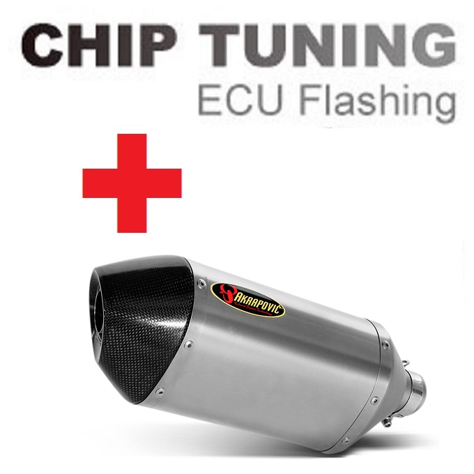 Yamaha R6 2006-2007 Wysoka wydajność ECU Flah Tuning + Akrapovic S-Y6SO6-HTT (etap 3)