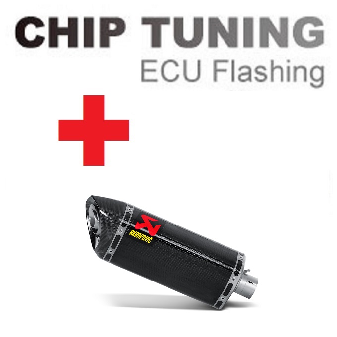 Yamaha R6 2008-2009 Wysoka wydajność ECU Flash Tuning + Akrapovic S-Y6SO7-HZC (etap 3)