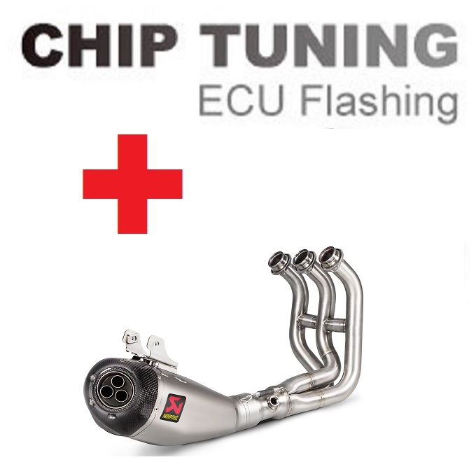 Yamaha MT-09/FZ-09 Tracer 900 XSR 900 2014-2021 Wysoka wydajność ECU Flash Tuning + Akrapovic S-Y9R8-HEGEHT (etap 3)