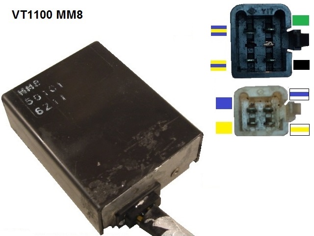 VT1100 Shadow Igniter Moduł zapłonu TCI CDI Box (OKI, MM8, 501C1, 501C2) VT1100 Shadow Igniter Moduł zapłonu TCI CDI Box (OKI, MM8, 501C1, 501C2)