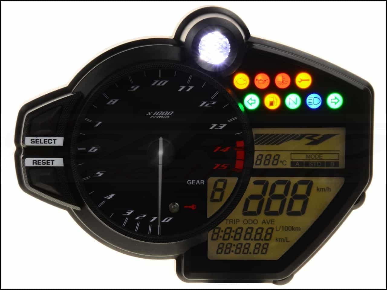 Yamaha YZF-R1 Deska rozdzielcza (2009-2014) Yamaha YZF-R1 Deska rozdzielcza (2009-2014)